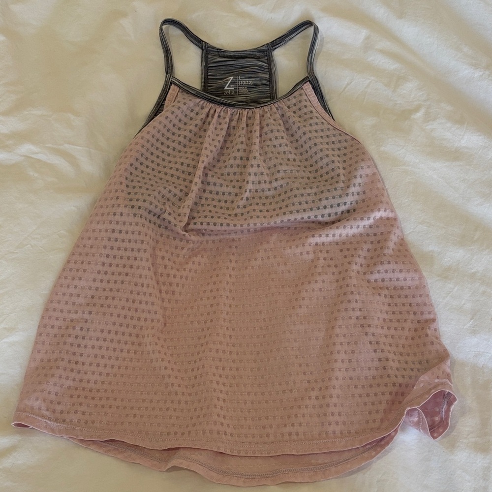 Zella Pink and Gray Tank Top